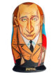 russian souvenir, wooden matryoshka putin. 10 september 2014
